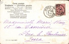 CPA Fantaisie Femme Lettres Lettre M Enfants 