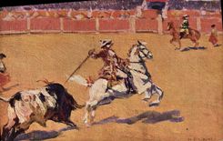 CPA Corrida Course de taureaux Bertuchi 