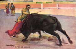 CPA Corrida Course de taureaux Un volapie 