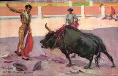 CPA Corrida Course de taureaux Ovacion y oreja 