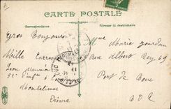 CPA Militaria Infanterie Depart des permissionnaires 