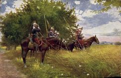 CPA Militaria Les Dragons 