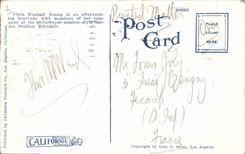 Vintage Postcard Cinema Clara Kimball Young At Garson Studios Edendale SIGNAL