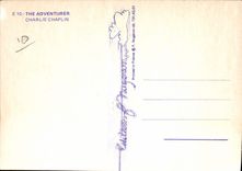 Vintage Postcard Cinema Charlie Chaplin The Adventurer