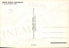 CPA Cinema Liberte Egalite Choucroute Jean Yanne