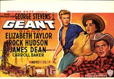 Vintage Postcard Cinema Giant George Stevens Elizabeth Taylor Rock Hudson James Dean