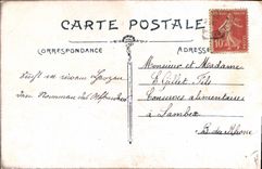 CPA Fantaisie Fleurs Poisson 