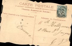 CPA Fantaisie Fleurs Colombe Enfant 