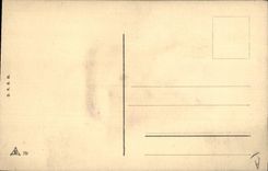 Vintage Postcard Fantasy Boat (out of baize)