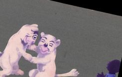 Vintage Postcard Fantasy Lion Child (in relief)