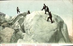 CPA Alpinisme Ascension d'un glacier 