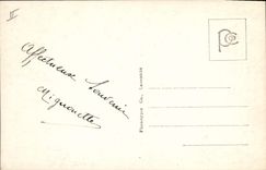 Vintage Postcard Alpinism Winter sport in the mountain