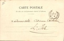 Vintage Postcard Fantasy the language of the Flowers Woman Geranium