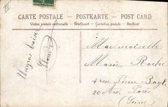 Vintage Postcard Fantasy Flowers the language of the hair Women