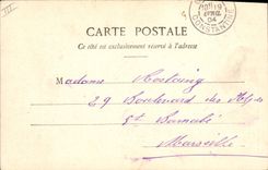 Vintage Postcard Fantasy Flowers Woman the Lily