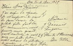 Vintage Postcard Palm trees Palm tree Hyeres Walk of the castle Gone of the palm trees