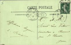 Vintage Postcard Hyeres Places Palm trees Palm tree