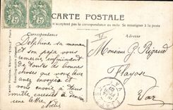 Vintage Postcard Fantasy Woman Letters Letter O