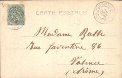 Vintage Postcard Fantasy Woman Letters Letter O Butterfly