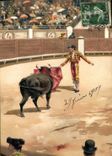 CPA Corrida Course de taureaux Pasando de Muleta 