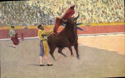 Postal Corrida Corrida de toros un pasado ayudado