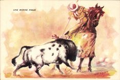 CPA Corrida Course de taureaux Une bonne pique 