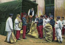 CPA Militaria La corvee de pain
