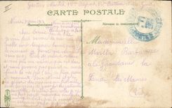 Vintage Postcard Militaria Artillery Instruction on the gun of 75mm