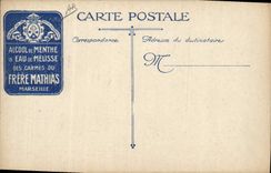 Vintage Postcard Militaria the Voiture exodus has Chien dogs