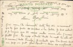 Vintage Postcard Militaria Infanterie the plays Fights of traction