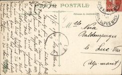 Vintage Postcard Militaria Artillery music in the court of the district