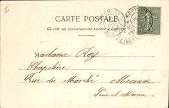 Vintage Postcard Cinema Couilly Villa of the stage actors has Pont with the Ladies the waterfall