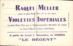 Vintage Postcard Cinema imperial Violets Raquel Miller the Regent