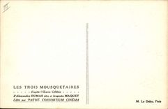CPA Cinema Les Trois Mousquetaires Alexandre Dumas Auguste Maquet