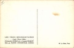 CPA Cinema Les Trois Mousquetaires Alexandre Dumas Auguste Maquet