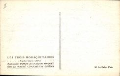 CPA Cinema Les Trois Mousquetaires Alexandre Dumas Auguste Maquet