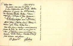 Vintage Postcard Charlemagne Cinema