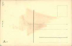 CPA Fantaisie Bateau (en feutrine) 