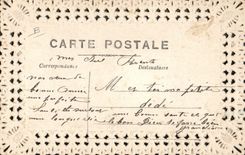 CPA Fantaisie Brodee Fleurs Enfants 