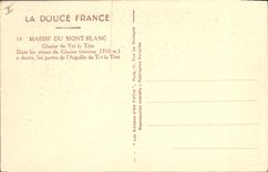 CPA Alpinisme Massif du Mont Blanc Glacier de Tre la Tete Dans les seracs du glacier a droite les pentes 