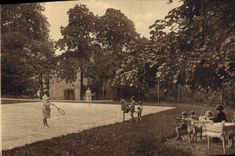 CPA Tennis Salies de Bearn Hotel du chateau Le tennis de l'hotel 