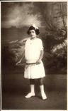 CARTE PHOTO Enfant Tennis 