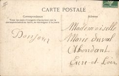 CPA Fantaisie Le timbres et leur Langage Semeuse 5c 10c