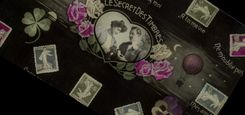 CPA Fantaisie Langage des timbres Zeppelin Dirigeable 
