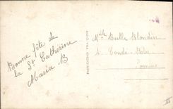 CPA Fantaisie Langage du timbre Semeuse 
