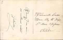 CPA Fantaisie Langage des timbres Semeuse 