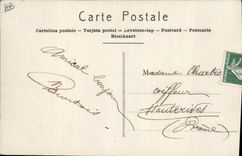 CPA Fantaisie Langage des timbres Femme 