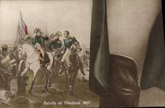 Postal 1.o Rompecabezas Napoleón Batalla de Friedland 1807