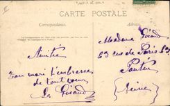 Vintage Postcard Tree Drill of Senart Crossroads of the oak of Antin