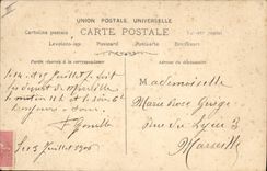 Vintage Postcard Fantasy Woman Letters Letter S